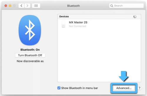 高度な Bluetooth 設定