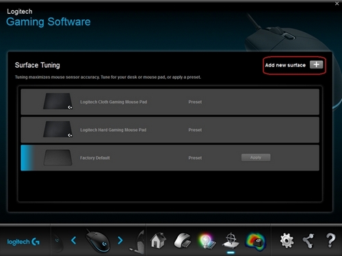 Ajouter une nouvelle surface
