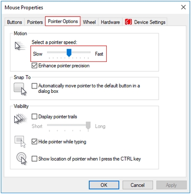 Pointer Options