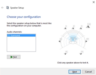 Windows Speaker Setup