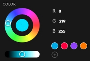 Configuración predeterminada de LIGHTSYNC