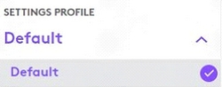 Settings Profile