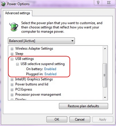 USB Selective Suspend